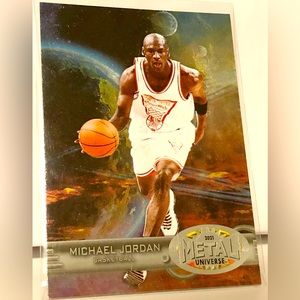 Michael Jordan 2021-22 Skybox Metal Universe Champions Retro #RB-1 (SP Base)